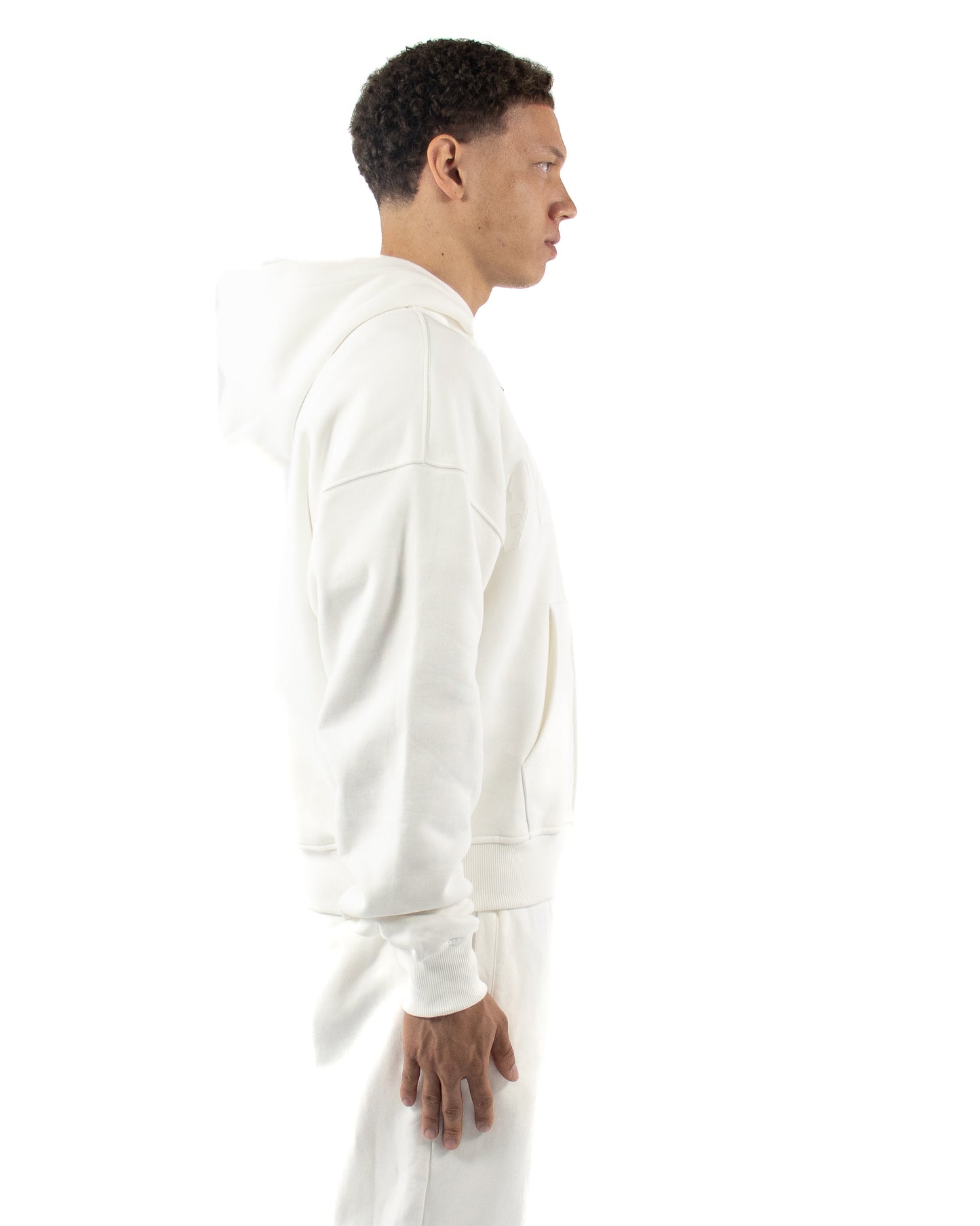 Zip Hoodie - Off White