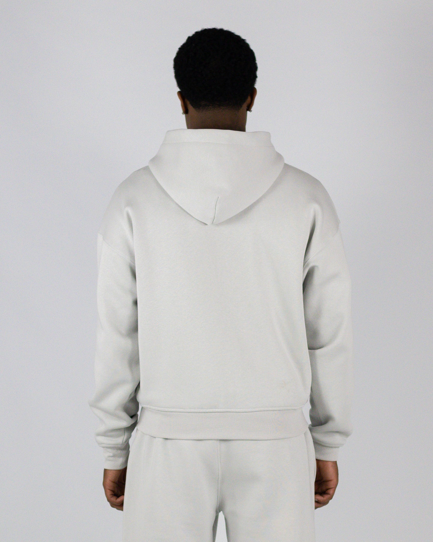 Zip Hoodie -  Light Grey
