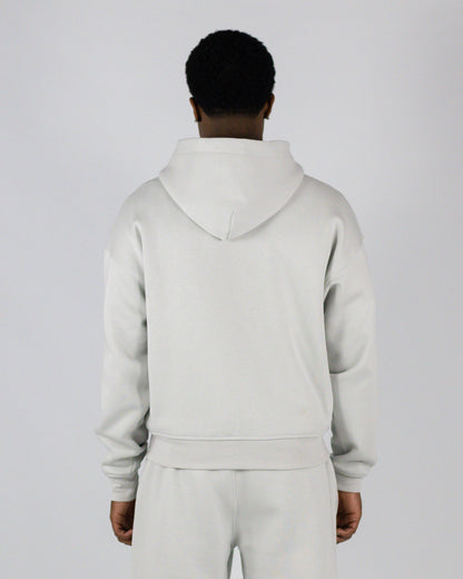Zip Hoodie -  Light Grey