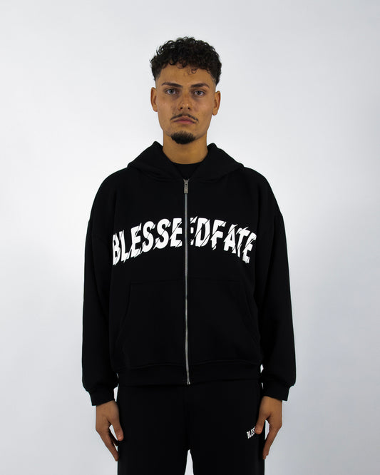 Zip Hoodie - Black