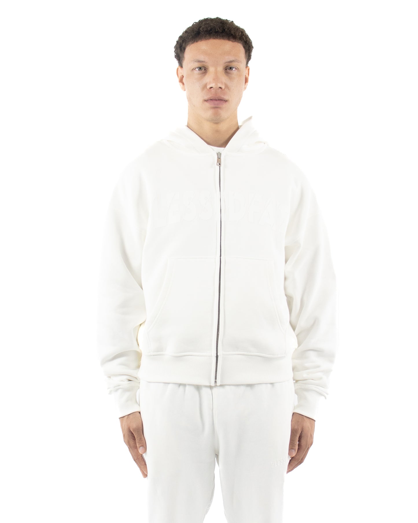 Zip Hoodie - Off white