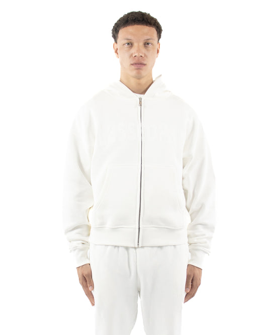 Zip Hoodie - Off white